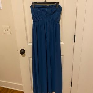 Blue formal maxi dress worn once size small